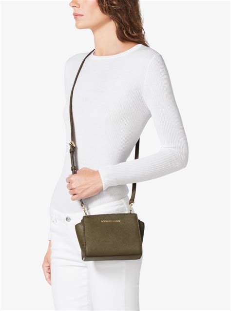 michael kors selma mini cross body|michael kors selma crossbody bag.